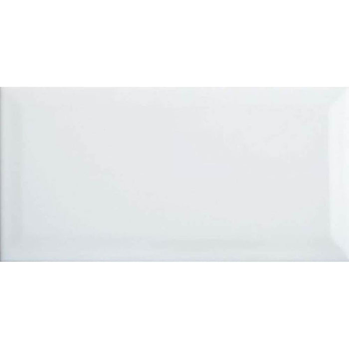 Brick Bevel White Wall Tile - Unbeatable Bathrooms