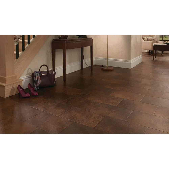Karndean Da Vinci Iron Ore Tile - Stone Shade Weathered Steel - CER12 (Per M²) - Unbeatable Bathrooms