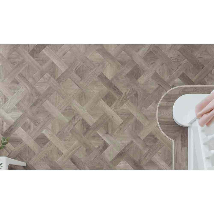 Karndean Art Select Wood Shade Square Basket Weave Storm Oak Tile (Per M²) - Unbeatable Bathrooms
