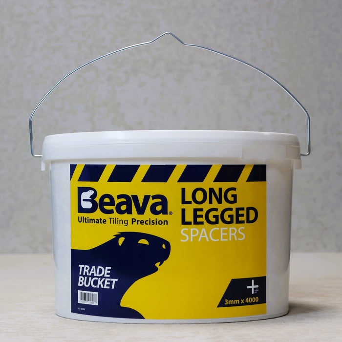 Beava 3mm Long Legged Cross Spacers (Bucket of 4000)
