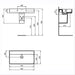Sottini Fusaro / Ideal Standard Strada II 800mm Vanity Unit - Wall Hung 2 Drawer Unit & Vanity Basin - Matt Grey Anthracite - Unbeatable Bathrooms