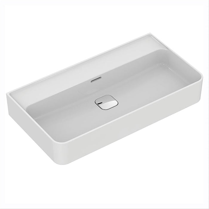 Sottini Fusaro / Ideal Standard Strada II 800mm Vanity Unit - Wall Hung 2 Drawer Unit & Vanity Basin - Matt Grey Anthracite - Unbeatable Bathrooms