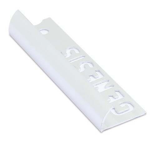 Splendour Aluminium Round Edge Trim 12Mm Bright Silver -30ERA12091 