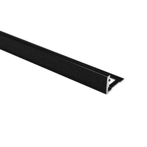Splendour Aluminium Straight Edge Trim 10Mm Black -30ESA10016