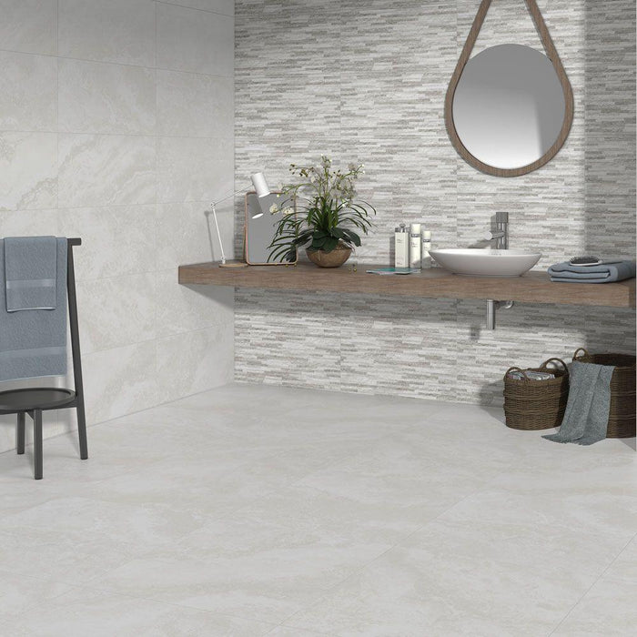 Splendour Cipriani 613x303 Gris Rlv Mix Stone Effect Tiles - Unbeatable Bathrooms
