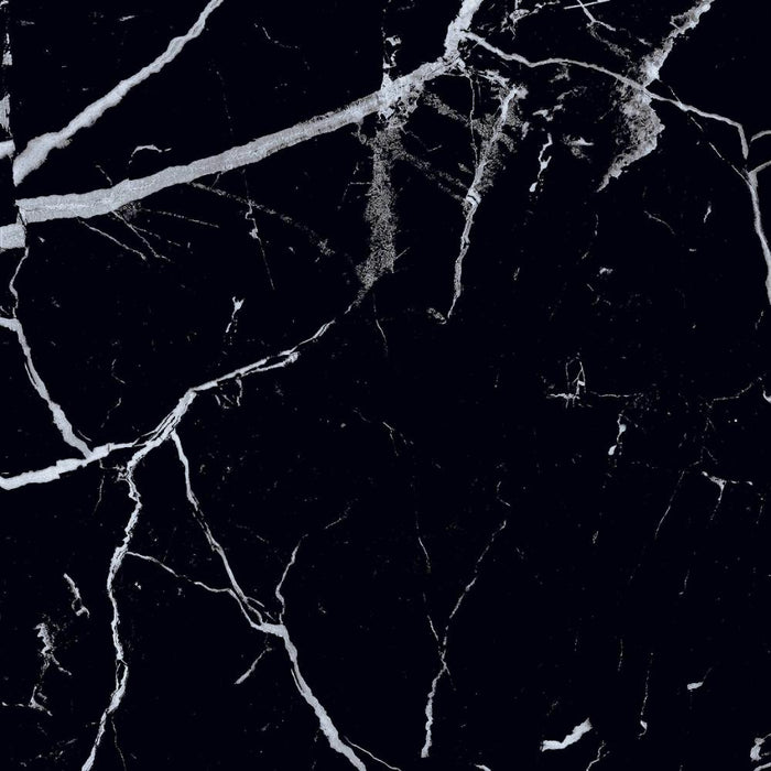 Splendour Genova 600x600 Black Matt Marble Effect Tiles - Unbeatable Bathrooms