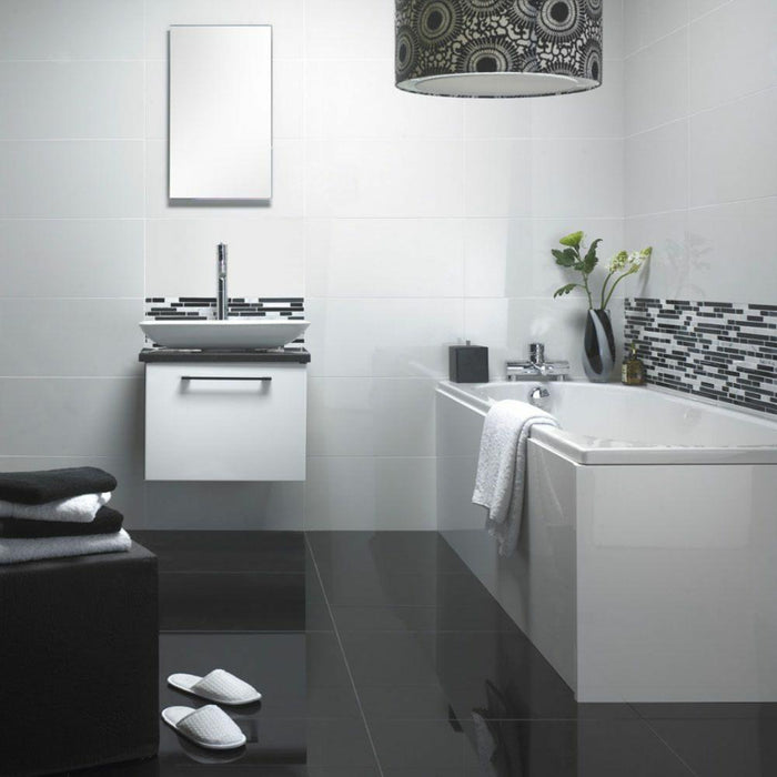 Splendour Gloss 598x298 White Wall Tiles - Unbeatable Bathrooms