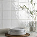 Splendour Kai 150x150 Bumpy White Tiles - Unbeatable Bathrooms