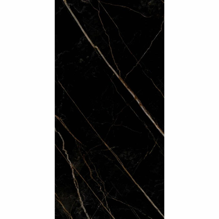 Splendour Kalahari Black 1200x600 Marble Effect Tiles - Unbeatable Bathrooms