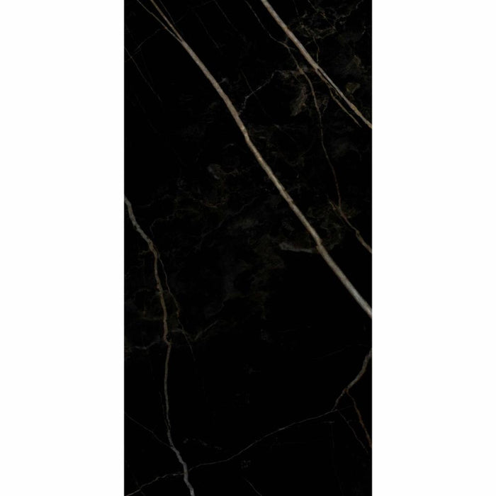 Splendour Kalahari Black 1200x600 Marble Effect Tiles - Unbeatable Bathrooms
