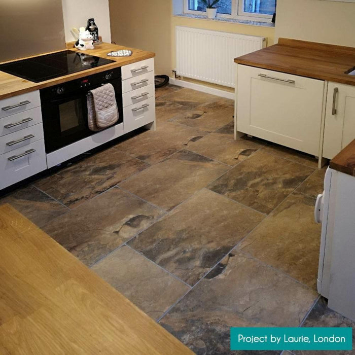 Splendour Keystone 600x400 Mocha Tiles - Unbeatable Bathrooms