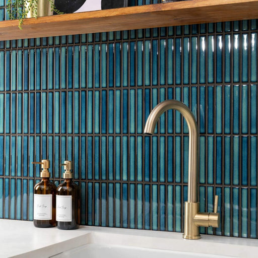 Splendour Kitkat 299x296 Blue Two Tone Mosaic Tiles - Unbeatable Bathrooms