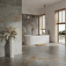 Splendour Matt Auric 1197x597 Light Grey Porcelain Tiles - Unbeatable Bathrooms