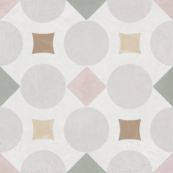 Splendour Patterns 223x223 Pink Geometric Tiles - Unbeatable Bathrooms