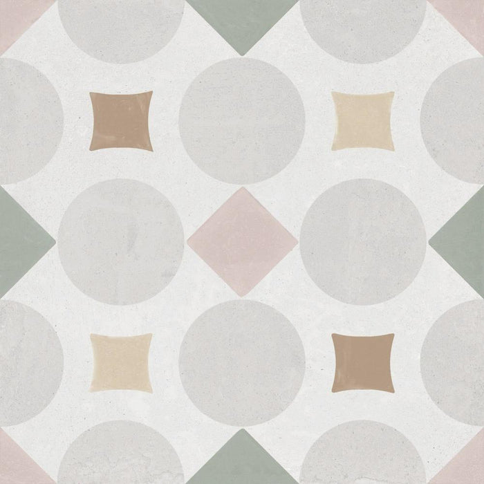 Splendour Patterns 223x223 Pink Geometric Tiles - Unbeatable Bathrooms