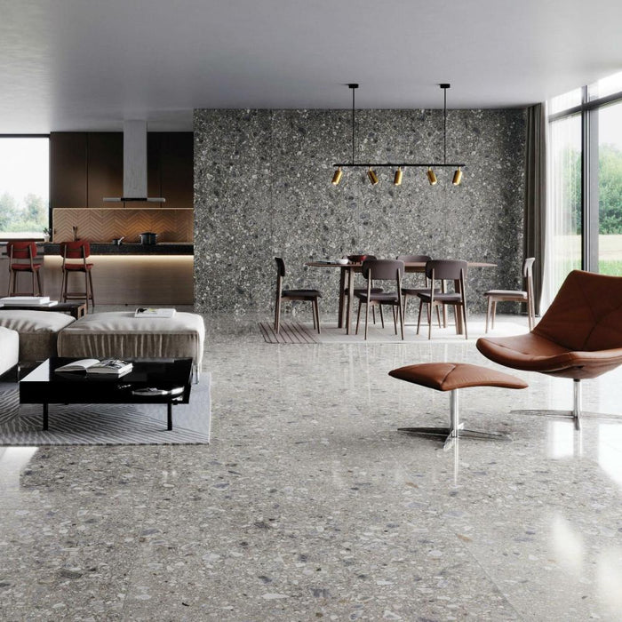 Splendour Polished 1197x597 Ceppo Nuovo Graphite Porcelain Tiles - Unbeatable Bathrooms