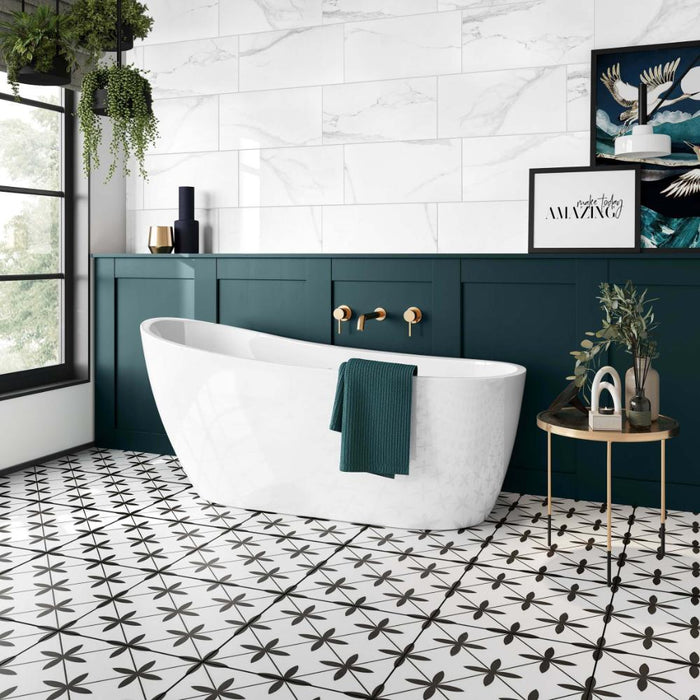 Splendour Poole 450x450 Patterned Floor Tiles - Unbeatable Bathrooms