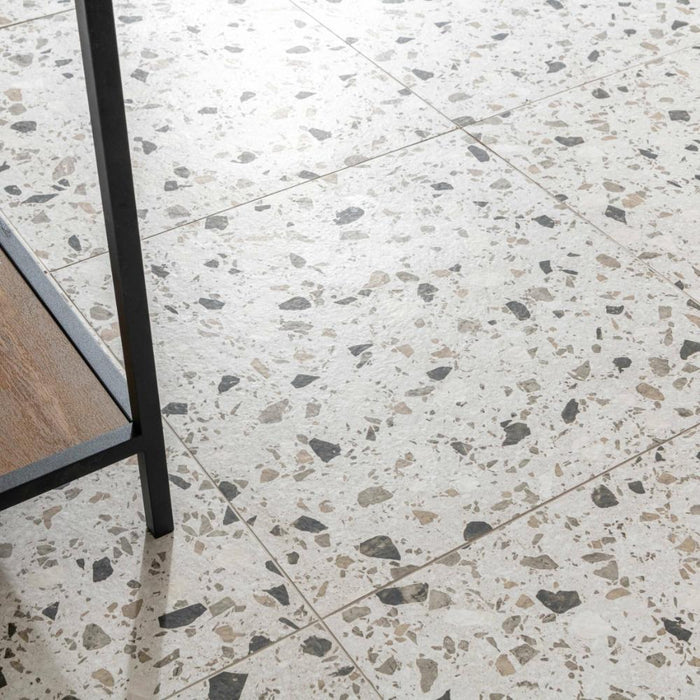 Splendour Rialto 598X598 Twister Mix Matt Grey Rectified Tiles - Unbeatable Bathrooms