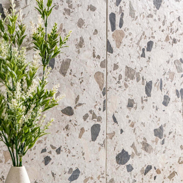 Splendour Rialto 598X598 Twister Mix Matt Grey Rectified Tiles - Unbeatable Bathrooms
