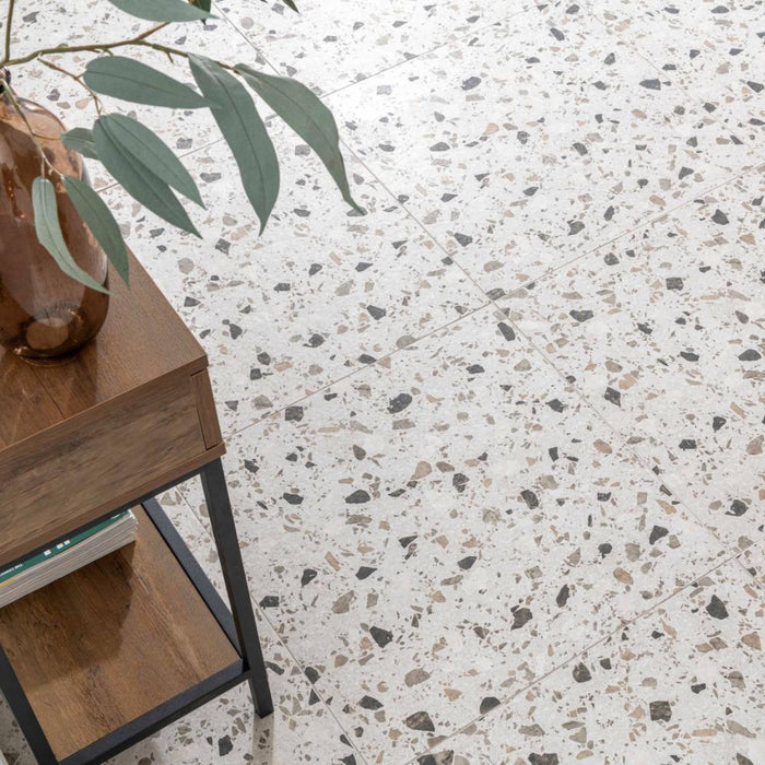 Splendour Rialto 598X598 Twister Mix Matt Grey Rectified Tiles - Unbeatable Bathrooms