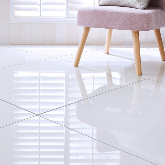 Splendour Snow 800x800 White Tiles - Unbeatable Bathrooms