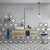 Splendour Venato 330x285 Hexagon Dark Grey Marble Effect Tiles - Unbeatable Bathrooms
