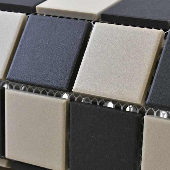 Splendour Victorian 291x291 Chequer Mosaic Tiles - Unbeatable Bathrooms