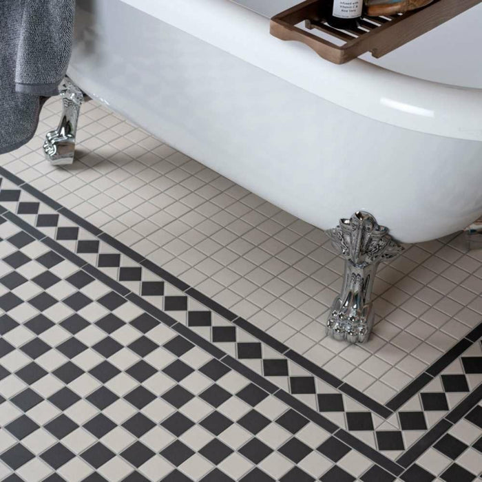 Splendour Victorian 291x291 Chequer Mosaic Tiles - Unbeatable Bathrooms
