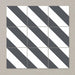 Splendour Zebra 223x223 Black and White Patterned Matt Striped Tiles - Unbeatable Bathrooms