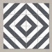 Splendour Zebra 223x223 Black and White Patterned Matt Striped Tiles - Unbeatable Bathrooms