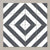 Splendour Zebra 223x223 Black and White Patterned Matt Striped Tiles - Unbeatable Bathrooms