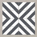 Splendour Zebra 223x223 Black and White Patterned Matt Striped Tiles - Unbeatable Bathrooms