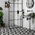 Splendour Zebra 223x223 Black and White Patterned Matt Striped Tiles - Unbeatable Bathrooms