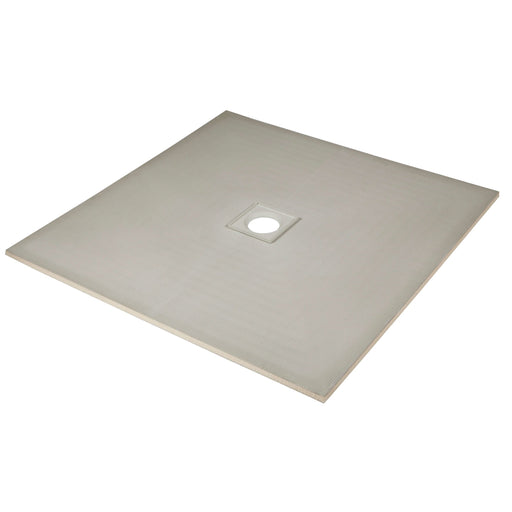 NoMorePly Wetroom Tray Centre Drain 1000x1000mm - Unbeatable Bathrooms