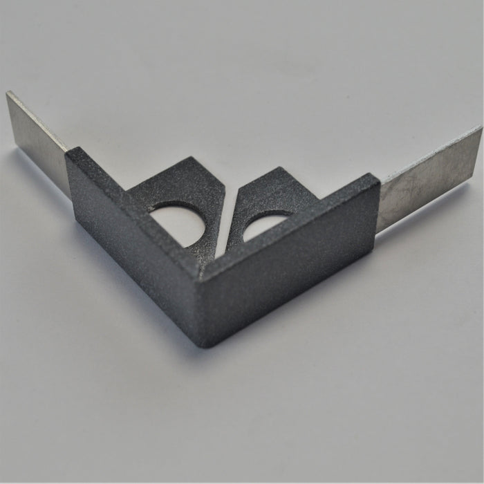 Beava Pair Space Grey Classic 12.5mm Corners - Unbeatable Bathrooms