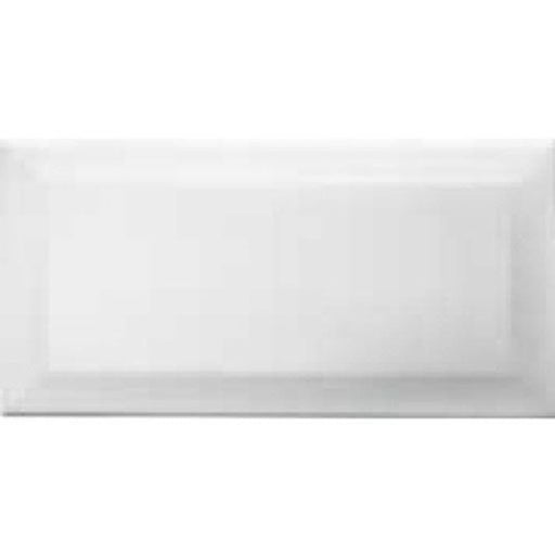 Metro 200 x 100 Bevelled Wall Tile - White Gloss (Per M²) - Unbeatable Bathrooms