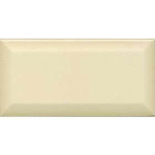 Metro 200 x 100 Bevelled Wall Tile - Light Cream Gloss (Per M²) - Unbeatable Bathrooms