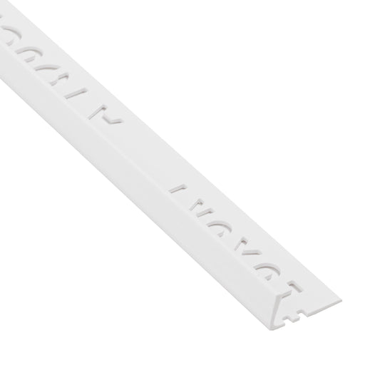 Beava PVC Square edge White 8mm Tile Trim ( x100 ) - Unbeatable Bathrooms