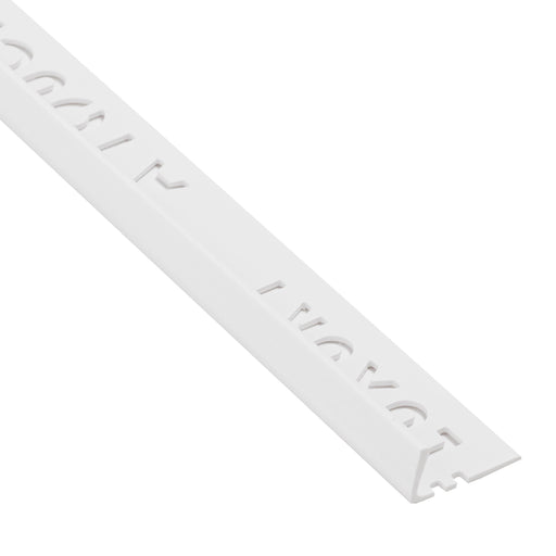 Beava PVC Square edge White 10mm Tile Trim ( x 20 ) - Unbeatable Bathrooms