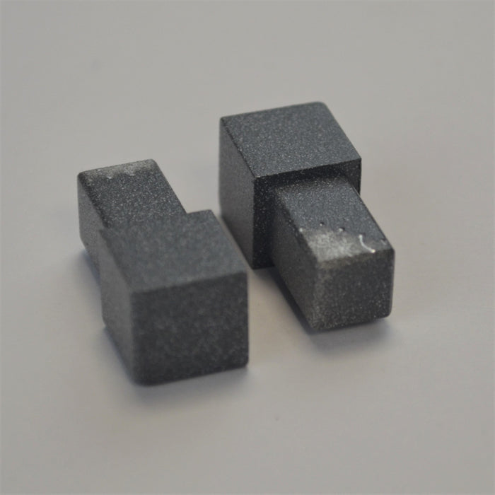 Beava Pair Space Grey Unique 12.5mm Corners - Unbeatable Bathrooms