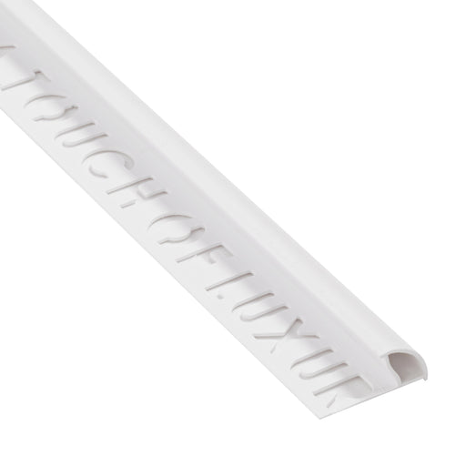 Beava PVC Round edge White 6mm Tile Trim ( x 20 ) - Unbeatable Bathrooms