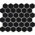 Pixel Black Hexagon Matt Tile (Per M²) - Unbeatable Bathrooms